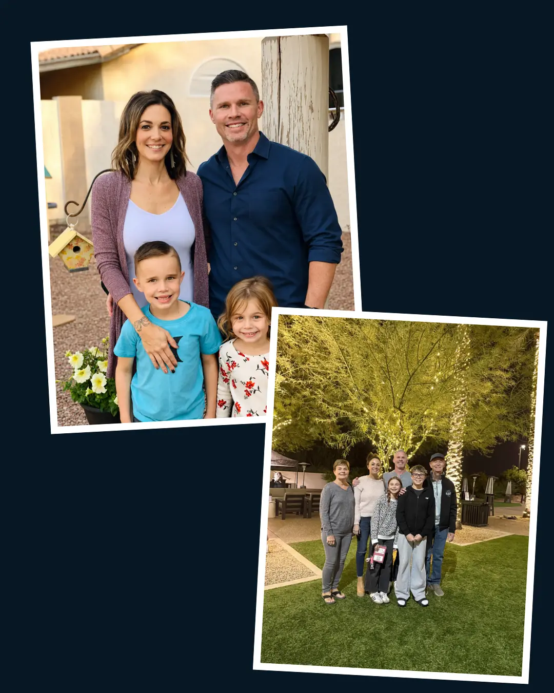 The Echelon LifeOS™ founder and family, then and now